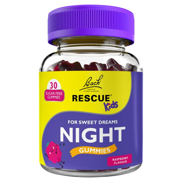 Bach Rescue 30 x Raspberry Flavour Night Kids Gummies