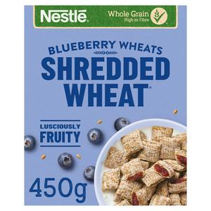 Nestle Shredded Wheat 450g Bitesize Blueberry Wheats Breakfast Cereal