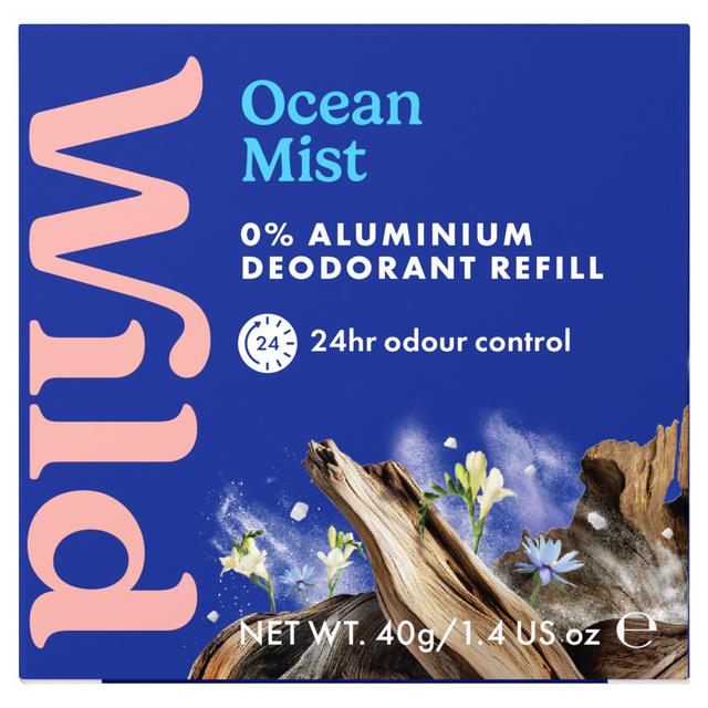 Wild 40g Ocean Mist Natural Stick Deodorant Refill