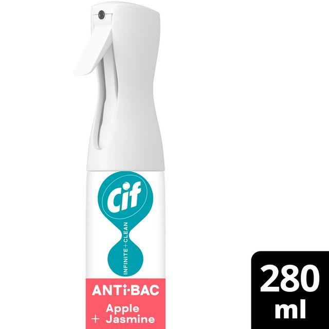 Cif 280ml Infinite Clean Apple & Jasmine Antibacterial Cleaner Spray - gallery image 1