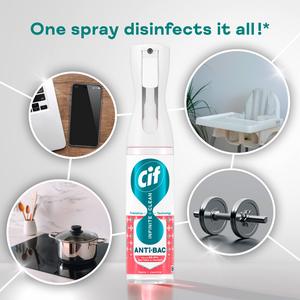 Cif 280ml Infinite Clean Apple & Jasmine Antibacterial Cleaner Spray - gallery image 3