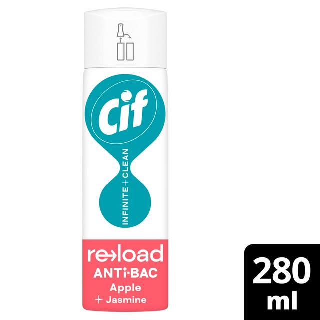 Cif Infinite Clean All in One: Anti-Bac Apple & Jasmine Reload 280ml