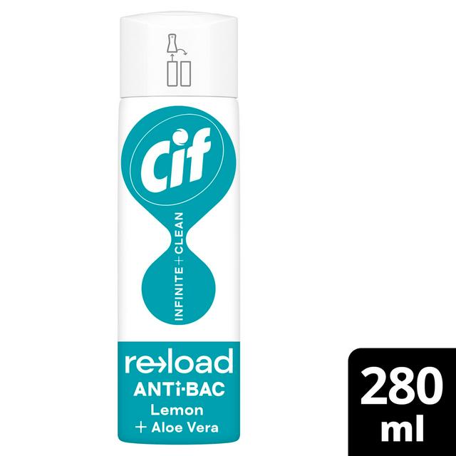 Cif Infinite Clean All in One: Anti-Bac Lemon & Aloe Vera Reload 280ml