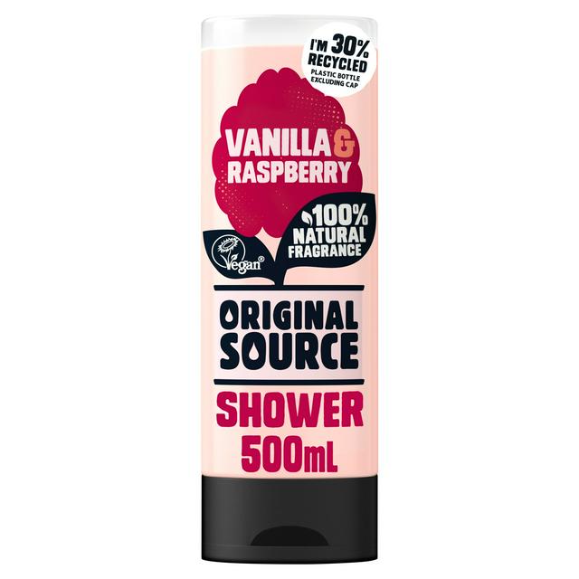 Original Source 500ml Vanilla & Raspberry Shower Gel - gallery image 1