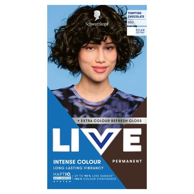 Schwarzkopf 880 Tempting Chocolate Live Intense Colour Permanent Hair Dye - gallery image 1