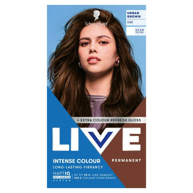 Schwarzkopf 088 Urban Brown Live Intense Colour Permanent Hair Dye - gallery image 1