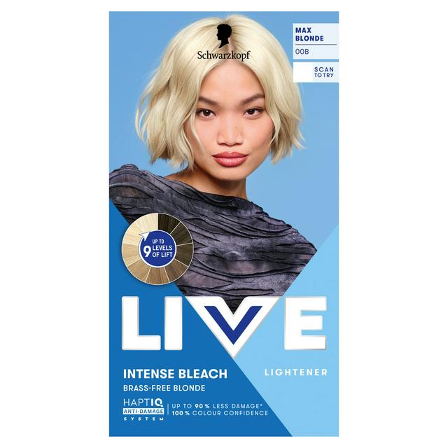 Schwarzkopf 00B Max Blonde Live Intense Bleach Hair Lightener Dye - gallery image 1