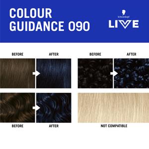 Schwarzkopf 090 Cosmic Blue Live Intense Colour Permanent Hair Dye - gallery image 4