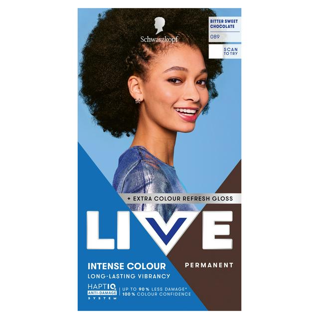 Schwarzkopf Live Intense Colour 089 Bitter Sweet Chocolate Permanent Hair Dye - gallery image 1