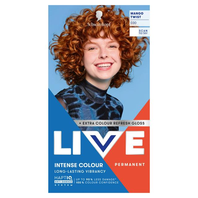 Schwarzkopf 030 Mango Twist Live Intense Colour Permanent Hair Dye - gallery image 1
