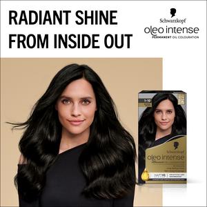 Schwarzkopf Oleo Intense Oil Colouration 1-10 Black Permanent Hair Dye - gallery image 2