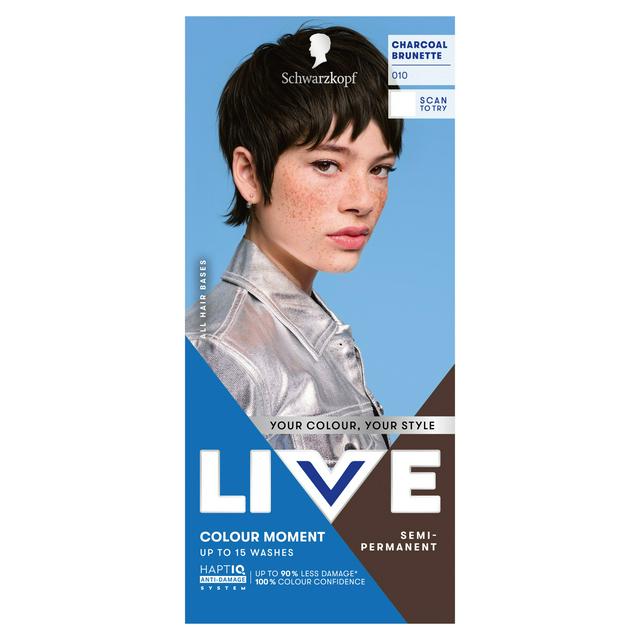 Schwarzkopf Live Colour Moment 10 Charcoal Brunette Semi Permanent Hair Dye - gallery image 1