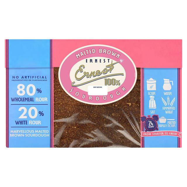 Ernest 450g Sourdough Marvellous 100% Malted Brown Bread - gallery image 1