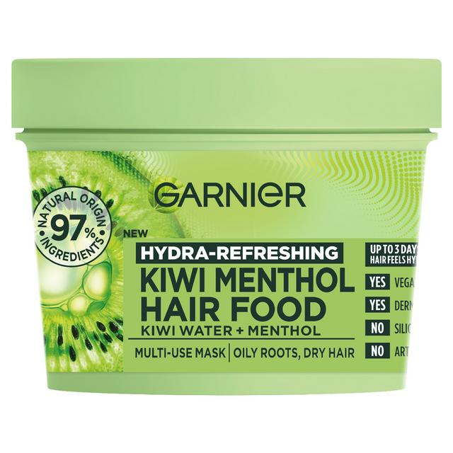 Garnier 400ml Hydra Refreshing Kiwi Menthol Hair Food Multi Use Treatment Mask - gallery image 1