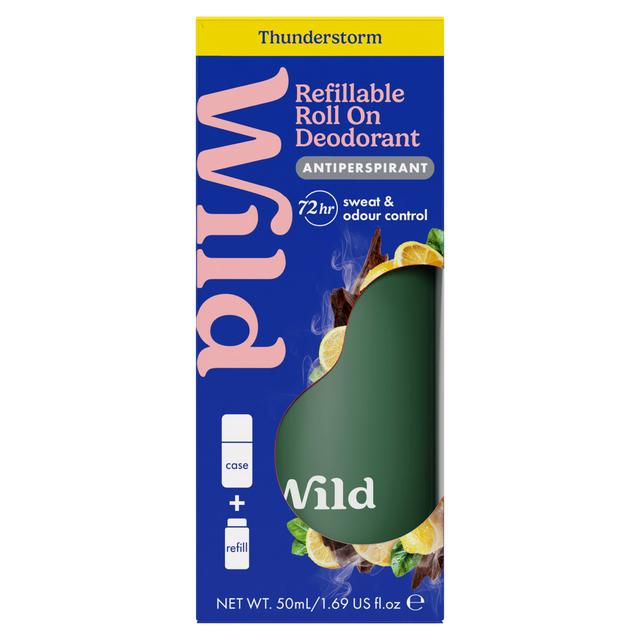 Wild 50ml Thunderstorm Antiperspirant Refillable Roll On Deodorant - gallery image 1
