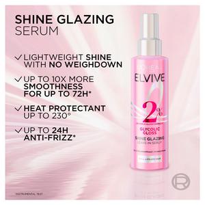 L'Oréal Paris Elvive Glycolic Gloss 150ml Shine Glazing Leave In Hair Serum - gallery image 2