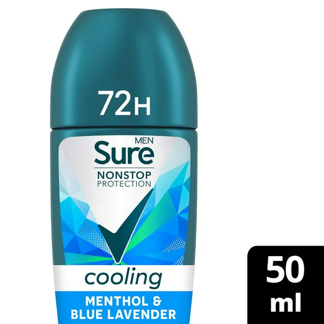 Sure Men 50ml Nonstop Protection Menthol & Blue Lavender Antiperspirant Deodorant Roll On