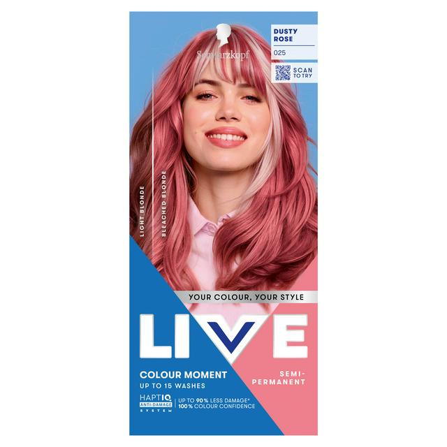 Schwarzkopf Live Colour Moment 025 Dusty Rose Semi Permanent Hair Dye - gallery image 1
