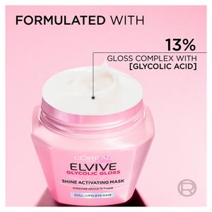 L'Oréal Paris Elvive Glycolic Gloss 300ml Shine Activating Hair Mask - gallery image 4