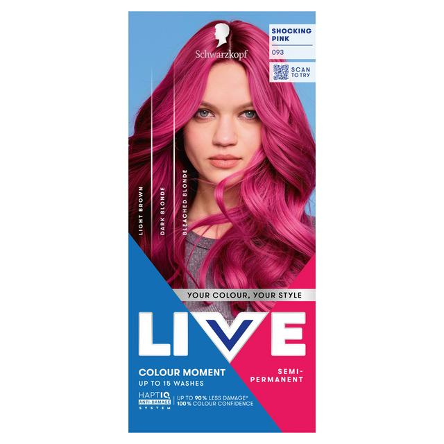Schwarzkopf Live Colour Moment 093 Shocking Pink Semi Permanent Hair Dye - gallery image 1