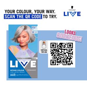 Schwarzkopf U71 Metallic Silver Live Intense Colour Permanent Hair Dye - gallery image 4