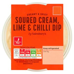 Sainsbury's 200g Creamy & Spicy Soured Cream, Lime & Chilli Dip