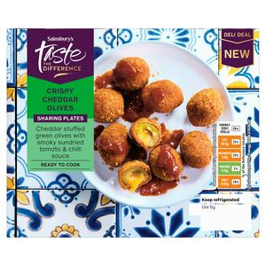 Sainsbury's 155g Crispy Cheddar Olives, Taste the Difference