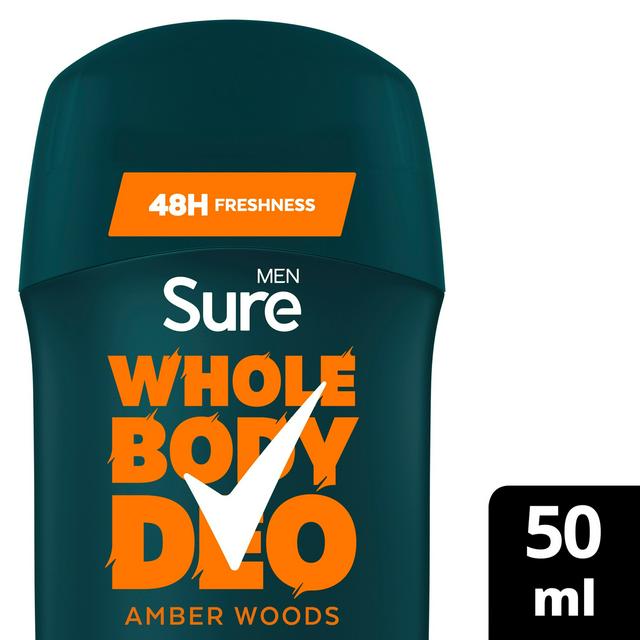Sure Men 50ml Amber Woods Whole Body Deodorant Stick - gallery image 1