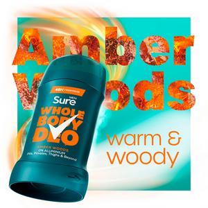 Sure Men 50ml Amber Woods Whole Body Deodorant Stick - gallery image 2