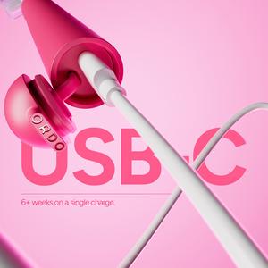 Ordo Sonic Edge Paradise Pink Rechargeable Toothbrush - gallery image 6
