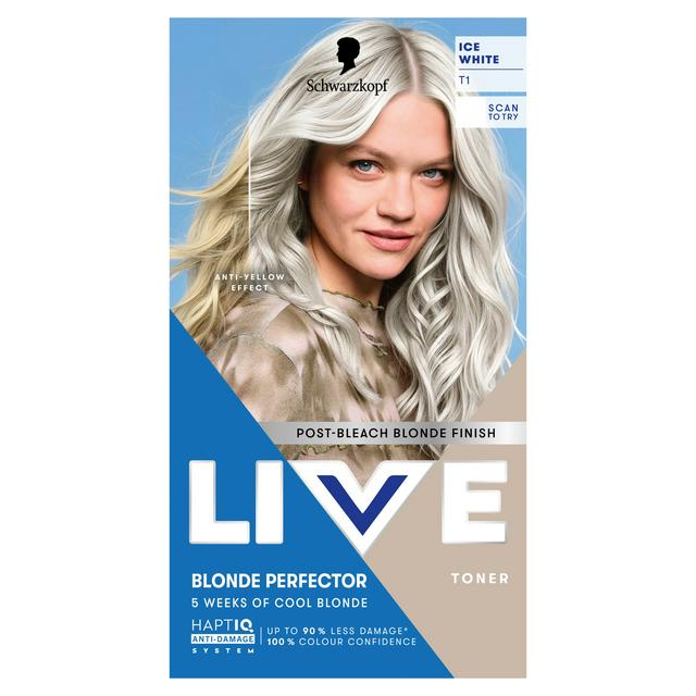 Schwarzkopf Live Blonde Perfector T1 Ice White Post Bleach Hair Toner - gallery image 1