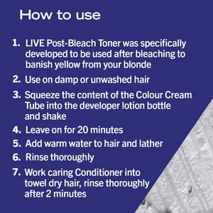 Schwarzkopf Live Blonde Perfector T1 Ice White Post Bleach Hair Toner - gallery image 4