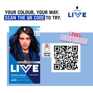 Schwarzkopf Live Intense Colour U67 Blue Mercury Permanent Hair Dye - gallery image 4