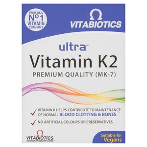Vitabiotics Ultra Vitamin K2 Tablets 60S