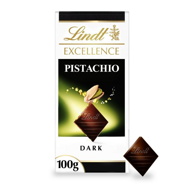 Lindt 100g Excellence Pistachio Dark Chocolate Bar - gallery image 1