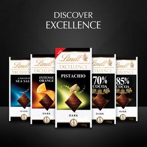 Lindt 100g Excellence Pistachio Dark Chocolate Bar - gallery image 5