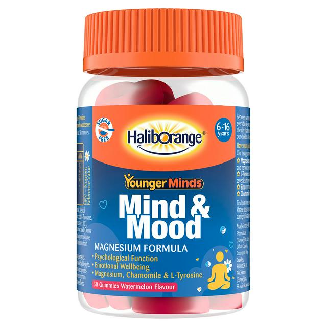 Haliborange 30 x Mind & Mood 6 to 16 Years Watermelon Flavour Gummies