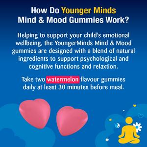 Haliborange 30 x Mind & Mood 6 to 16 Years Watermelon Flavour Gummies - gallery image 5