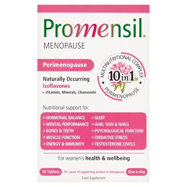Promensil 30 x Menopause Perimenopause 10 in 1 Food Supplement Tablets - gallery image 1