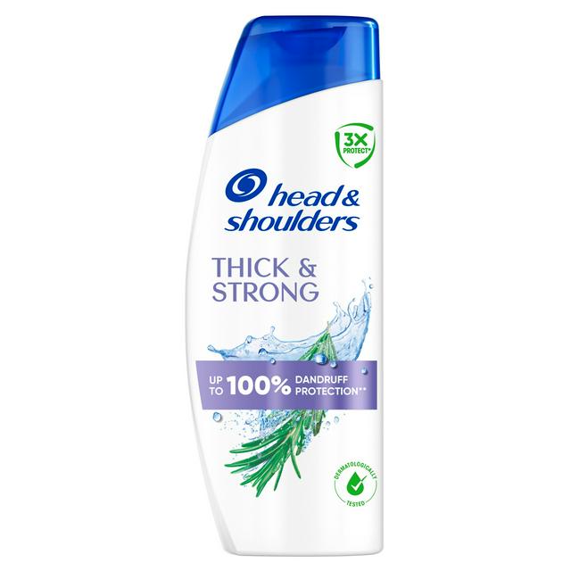 Head & Shoulders Base 400ml Thick & Strong with Rosemary Extract Anti Dandruff Shampoo - gallery image 1
