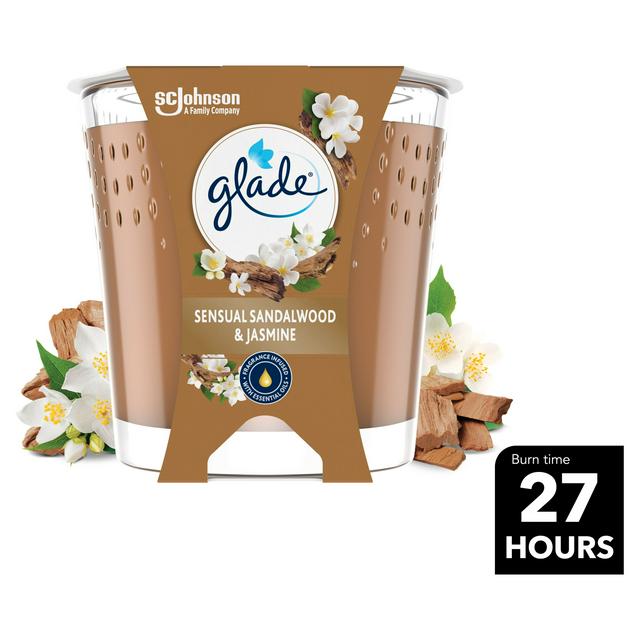 Glade Sandalwood & Jasmine Air Freshener Scented Candle 112g - gallery image 1