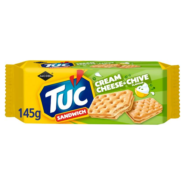 Jacob's Tuc Sandwich 145g Cream Cheese & Chive Flavour Cracker - gallery image 1