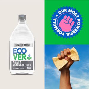 Ecover 450ml Bergamot & Sage Power Washing Up Liquid - gallery image 4