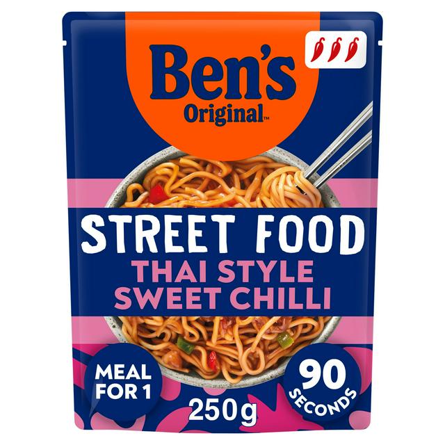 Ben's Original 250g Street Food Thai Style Sweet Chilli Noodles Ready Meal - gallery image 1