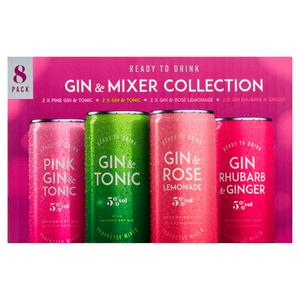 Gin & Mixer Collection 8 x 250ml