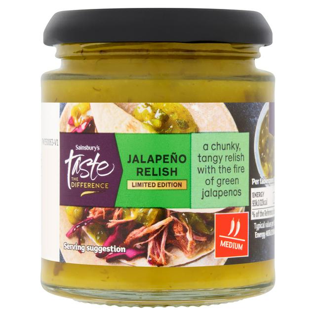 Taste the Difference Sainsbury's 195g Jalapeno Relish, Limited Edition, Taste the Difference