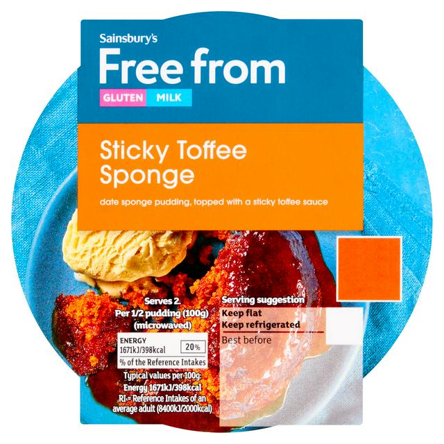 Sainsbury's Free From 200g Sticky Toffee Sponge Pudding - gallery image 1