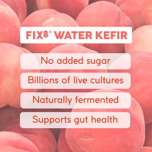 Fix8 Water Kefir Peach & Mango Live Sparkling Soda 4 x 250ml - gallery image 3