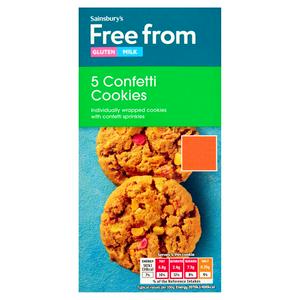 Sainsbury's 5 x Confetti Cookies 135g