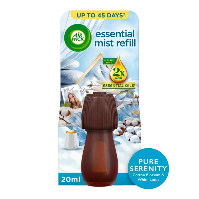 Air Wick Essential Mist Pure Serenity Cotton Blossom & White Lotus Refill Limited Edition 20ml